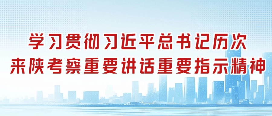 学习贯彻习近平总书记来陕考察重要讲话重要指示精神