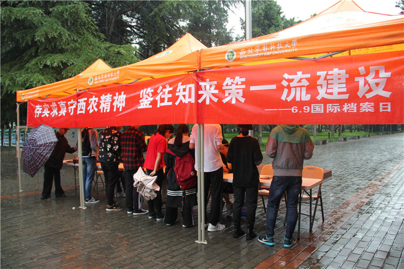7西北农林科技大学档案宣传点.JPG